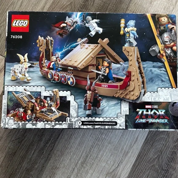LEGO Thor Love and Thunder Goat Boat Set with Figures - Picture 1 of 2